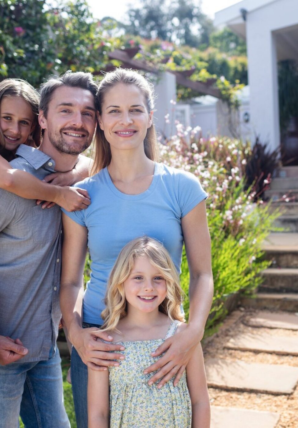 Portrait of family standing together 702421